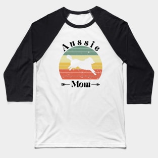 Aussie Dog Mom Baseball T-Shirt